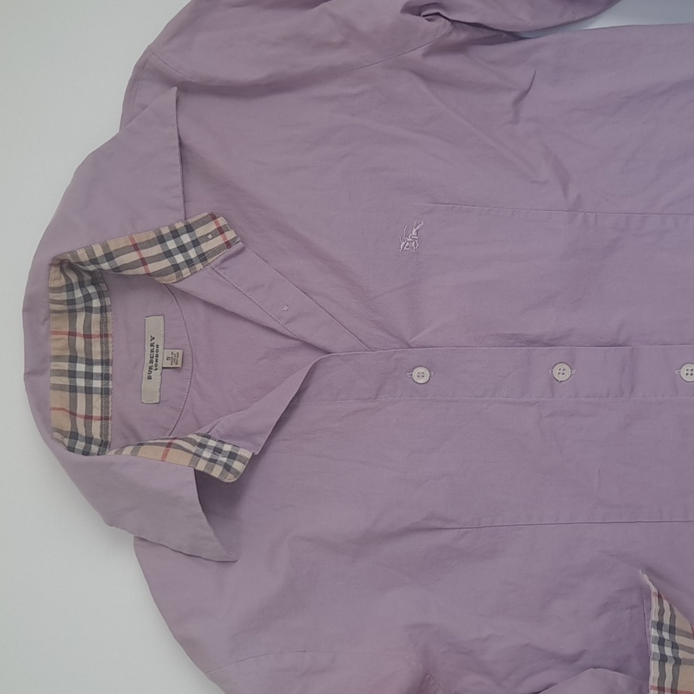Burberry Button-Down Shirt with Signature Trim Size S 🔥🔥 - Picture 8 of 14